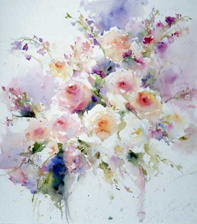 Painting of Garden Roses